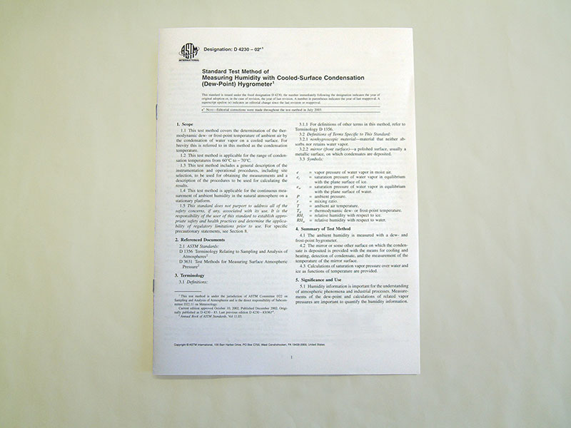 Measuring Humidity with Cooled-Surface.