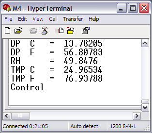 Hygrometer readout @ 50% RH.