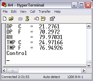 Hygrometer readout @ 80% RH.