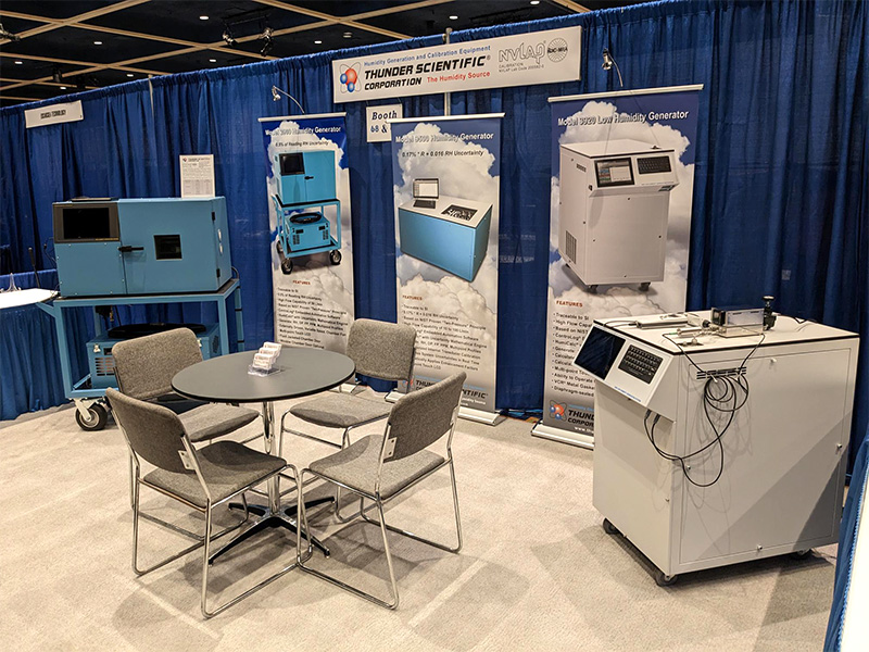 Photo of the MSC 2023 show booth with the new Model 2900.